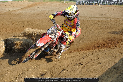 2009-10-03 Franciacorta - Motocross delle Nazioni 0216 Free practice MX1 - Clement Desalle - Honda 450 BEL